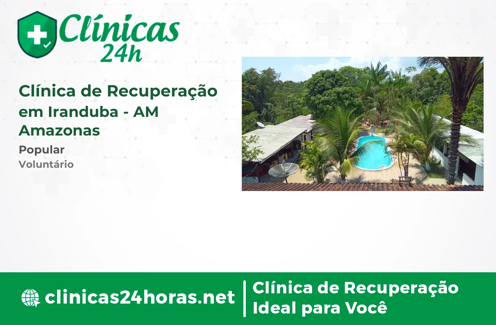 Clínica de Recuperação em Iranduba Masculina
