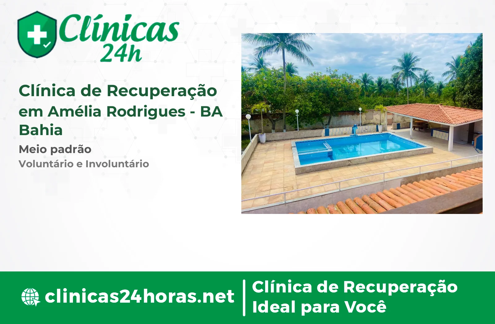 Clínica de Recuperação em Amélia Rodrigues Masculina