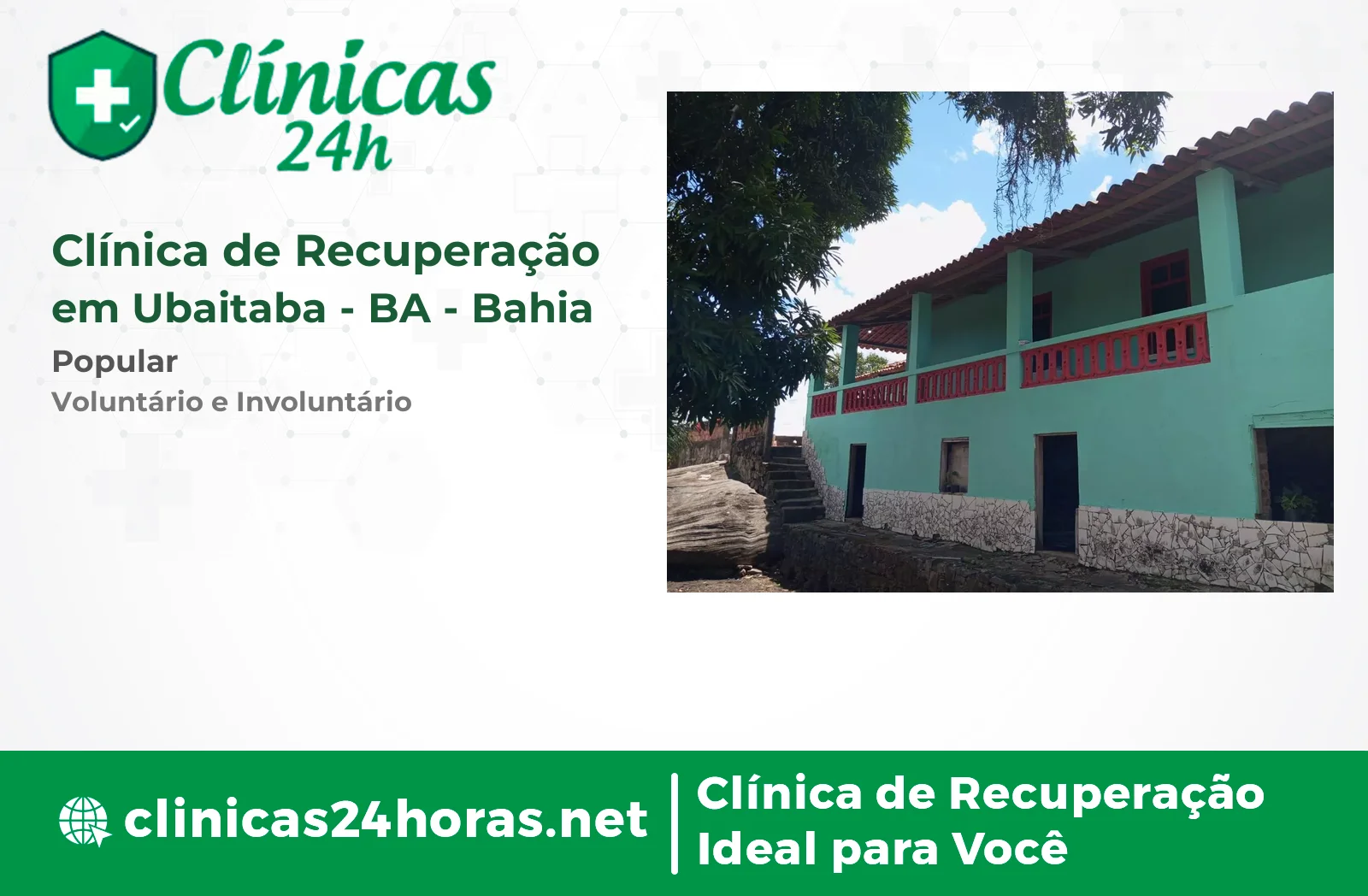 Clínica de Recuperação em Ubaitaba Feminina