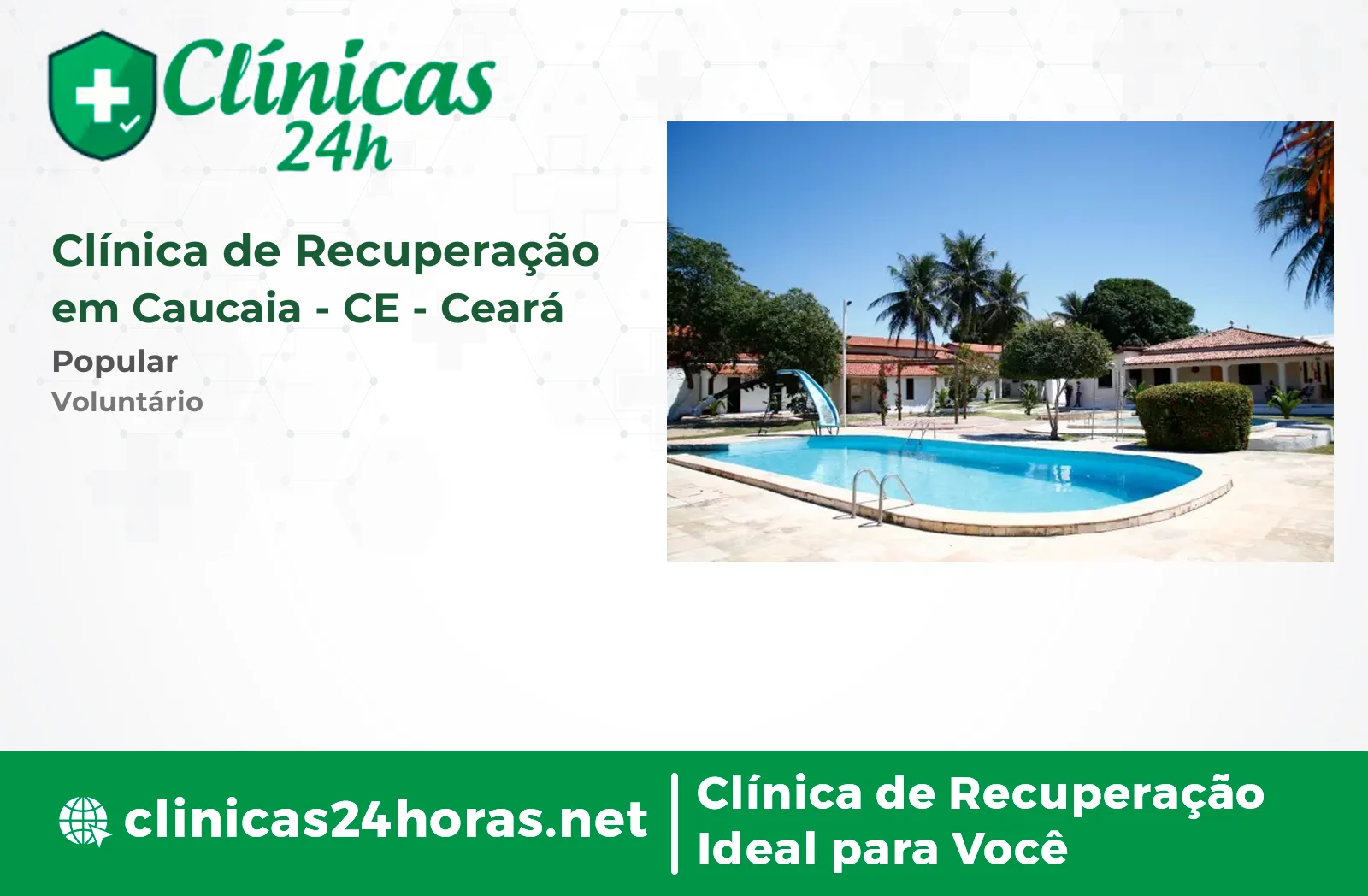 Clínica de Recuperação em Caucaia Masculina
