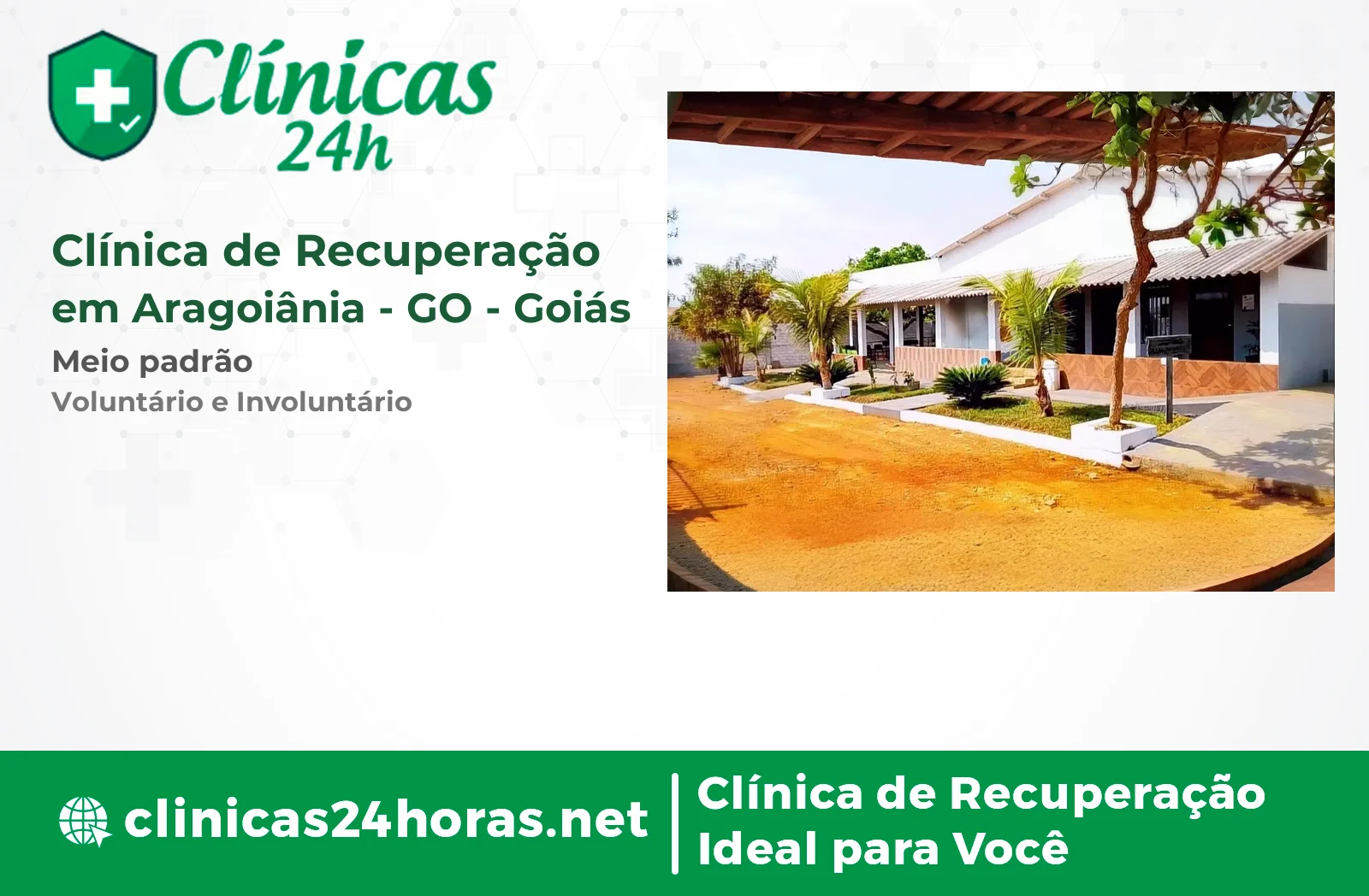 Clínica de Recuperação em Aragoiânia Masculina