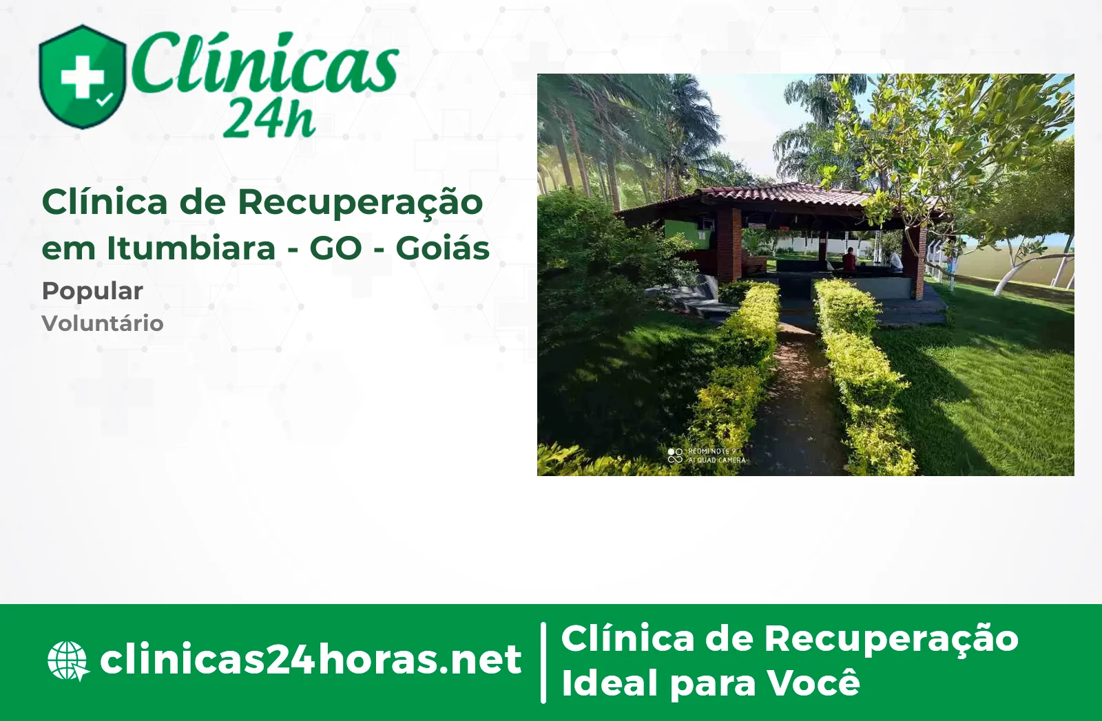 Clínica de Recuperação em Itumbiara Masculina