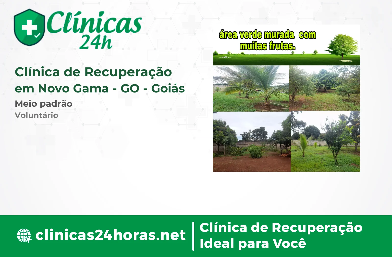 Clínica de Recuperação em Novo Gama Masculina 3