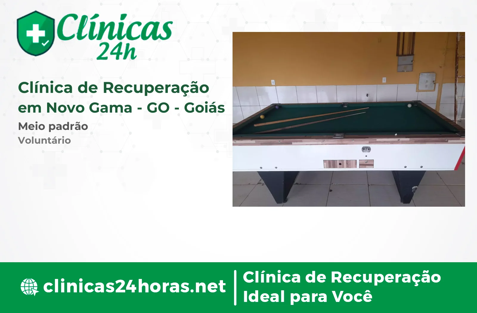 Clínica de Recuperação em Novo Gama Masculina 2