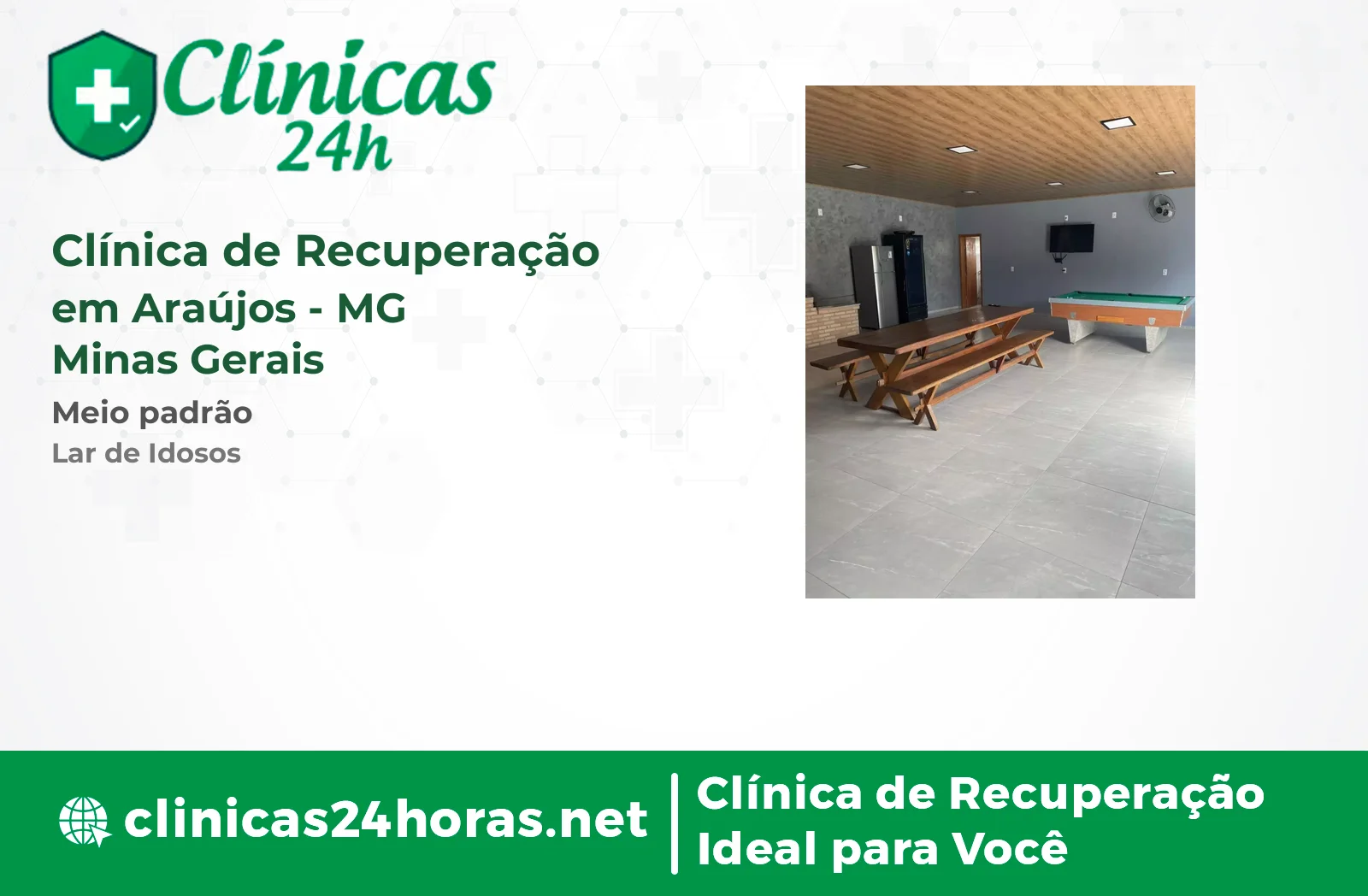 Clínica de Recuperação em Araújos Masculina 3