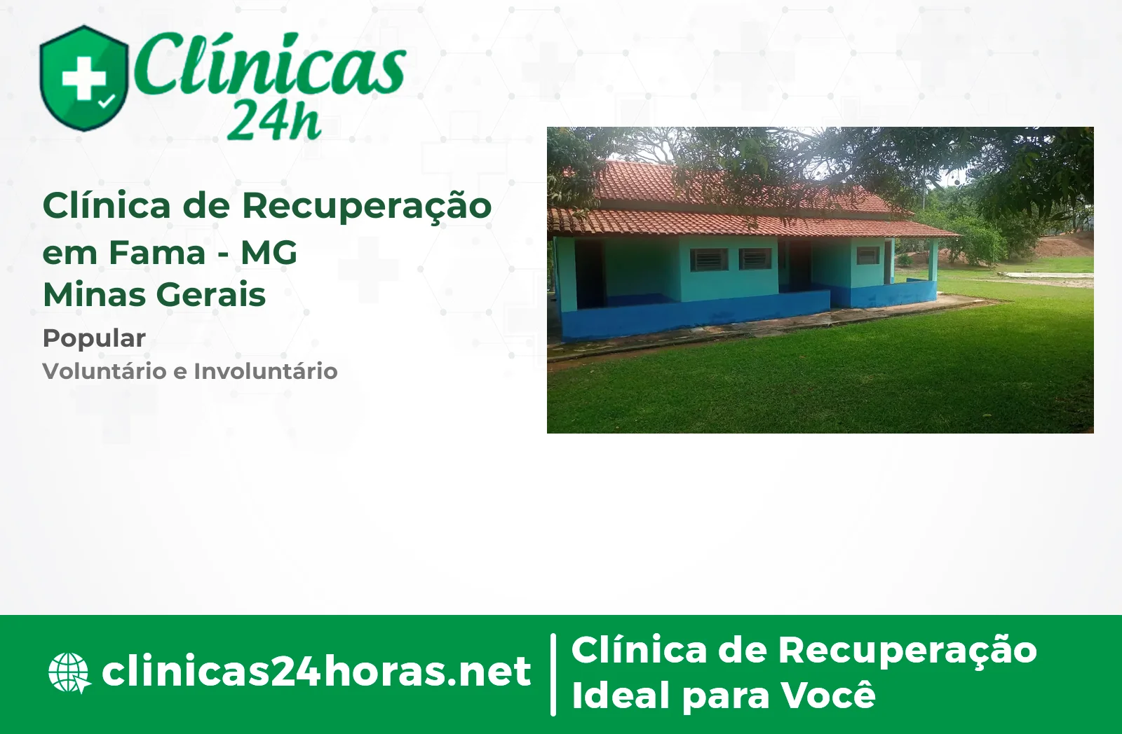 Clínica de Recuperação em Fama Masculina