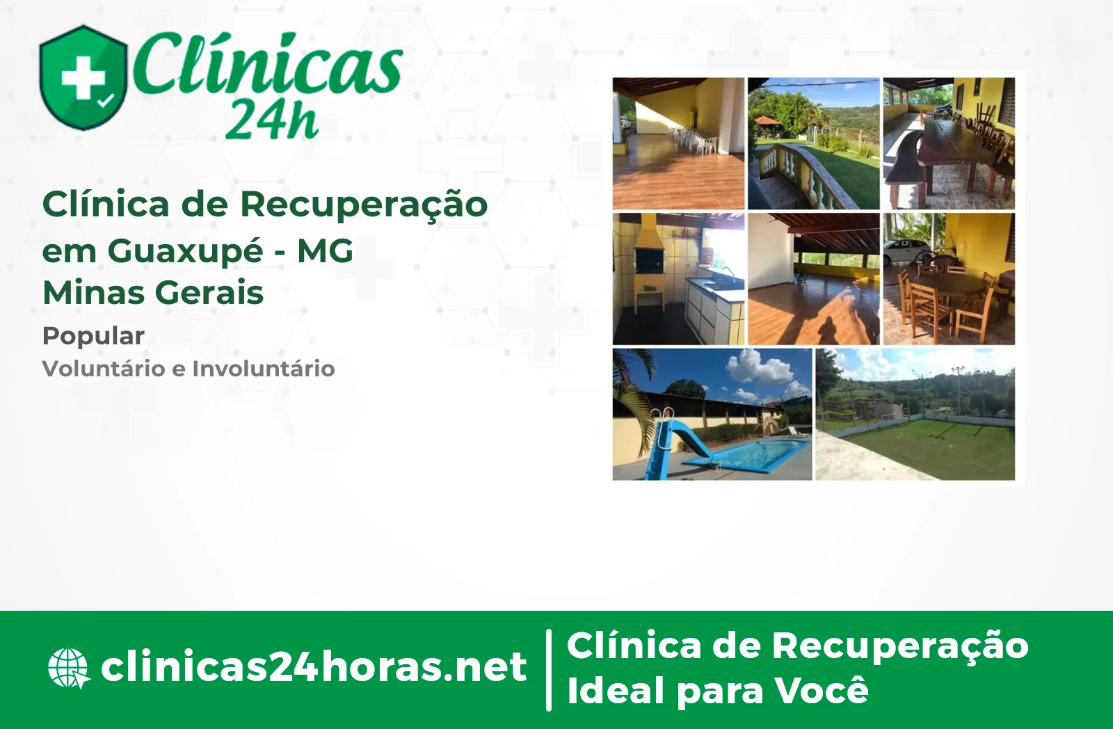 Clínica de Recuperação em Guaxupé Masculina