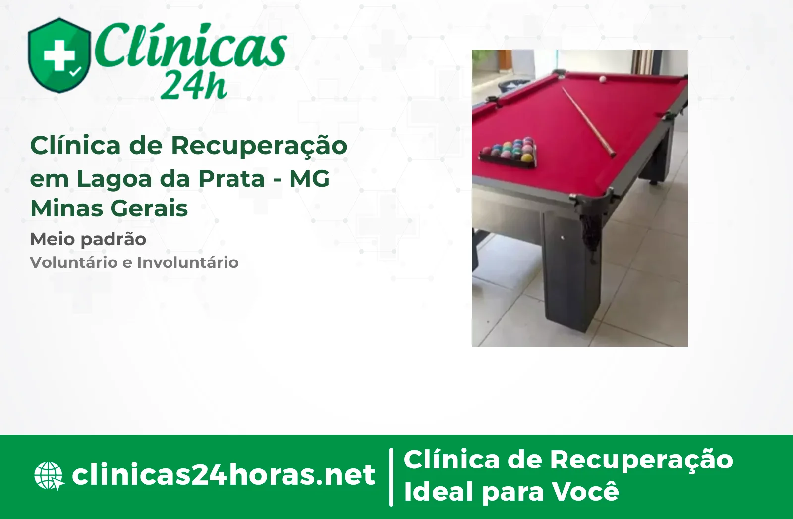 Clínica de Recuperação em Lagoa da Prata Masculina 3