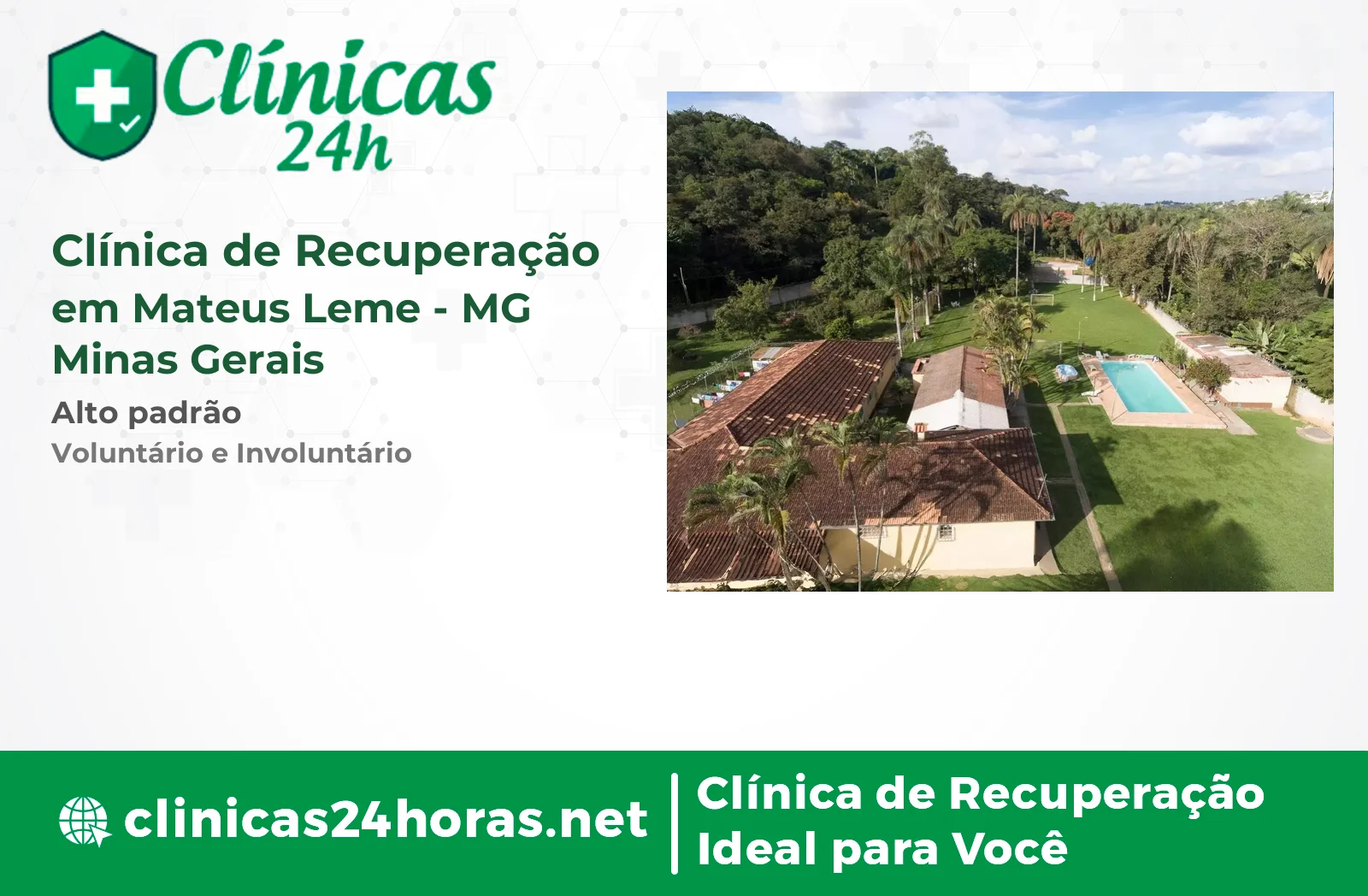 Clínica de Recuperação em Mateus Leme Masculina 2