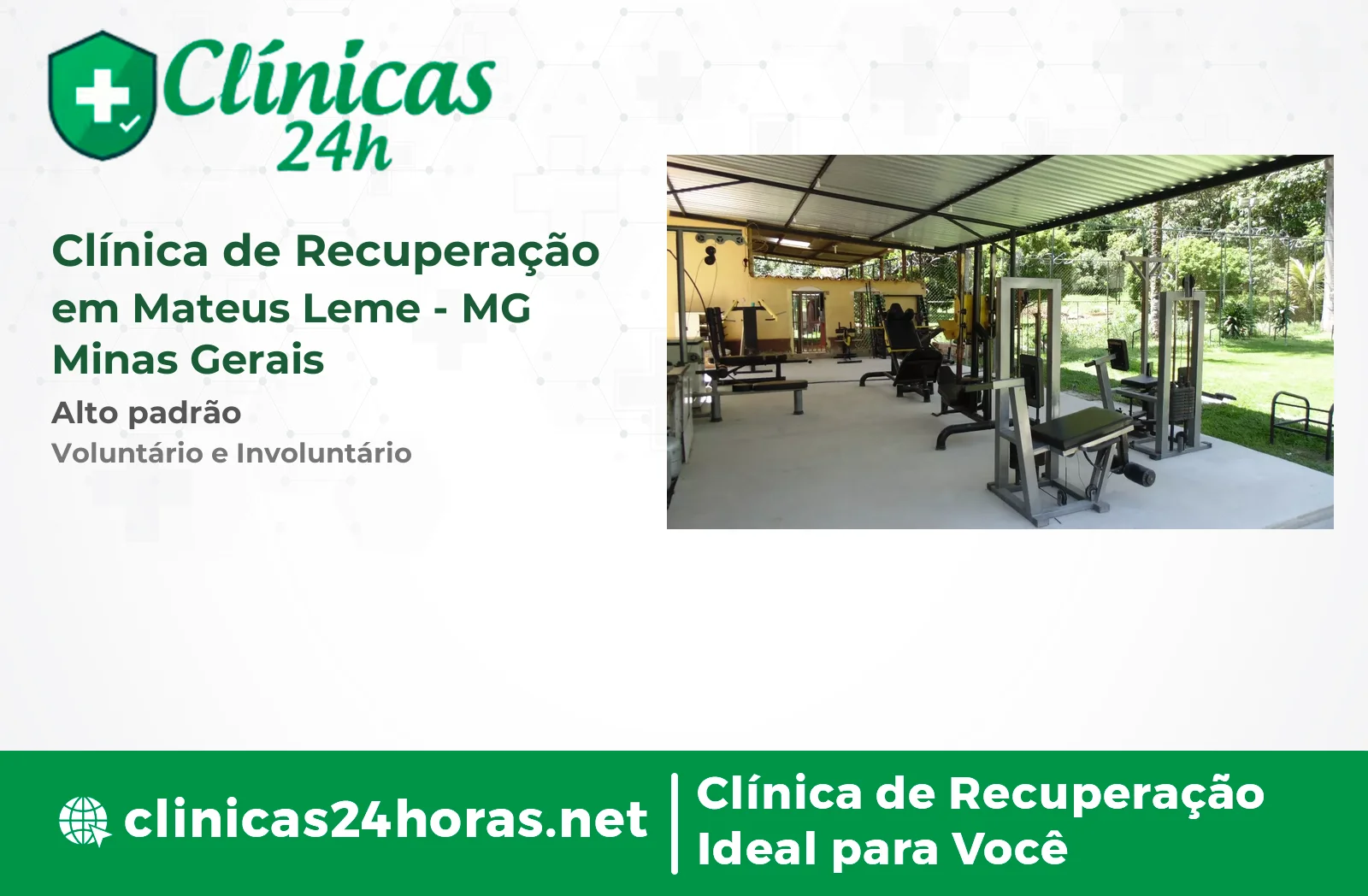 Clínica de Recuperação em Mateus Leme Masculina 3