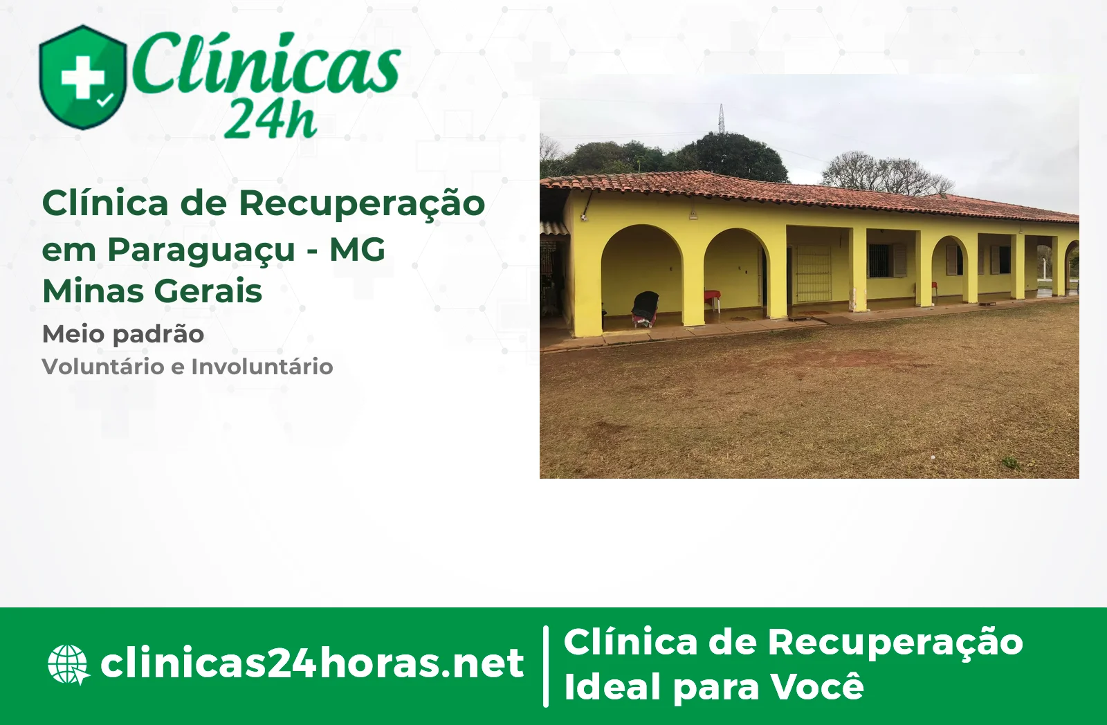 Clínica de Recuperação em Paraguaçu Masculina