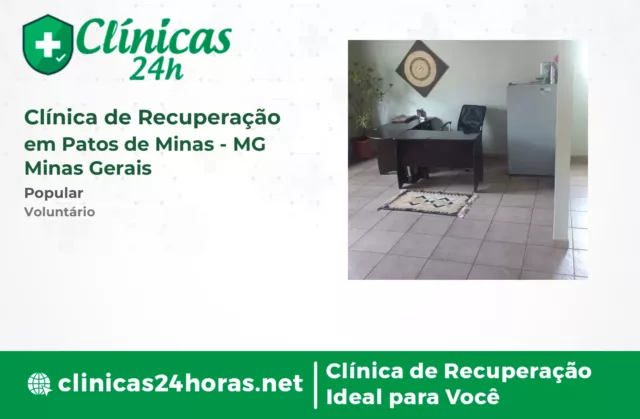 Clínica de Recuperação em Patos de Minas Masculina