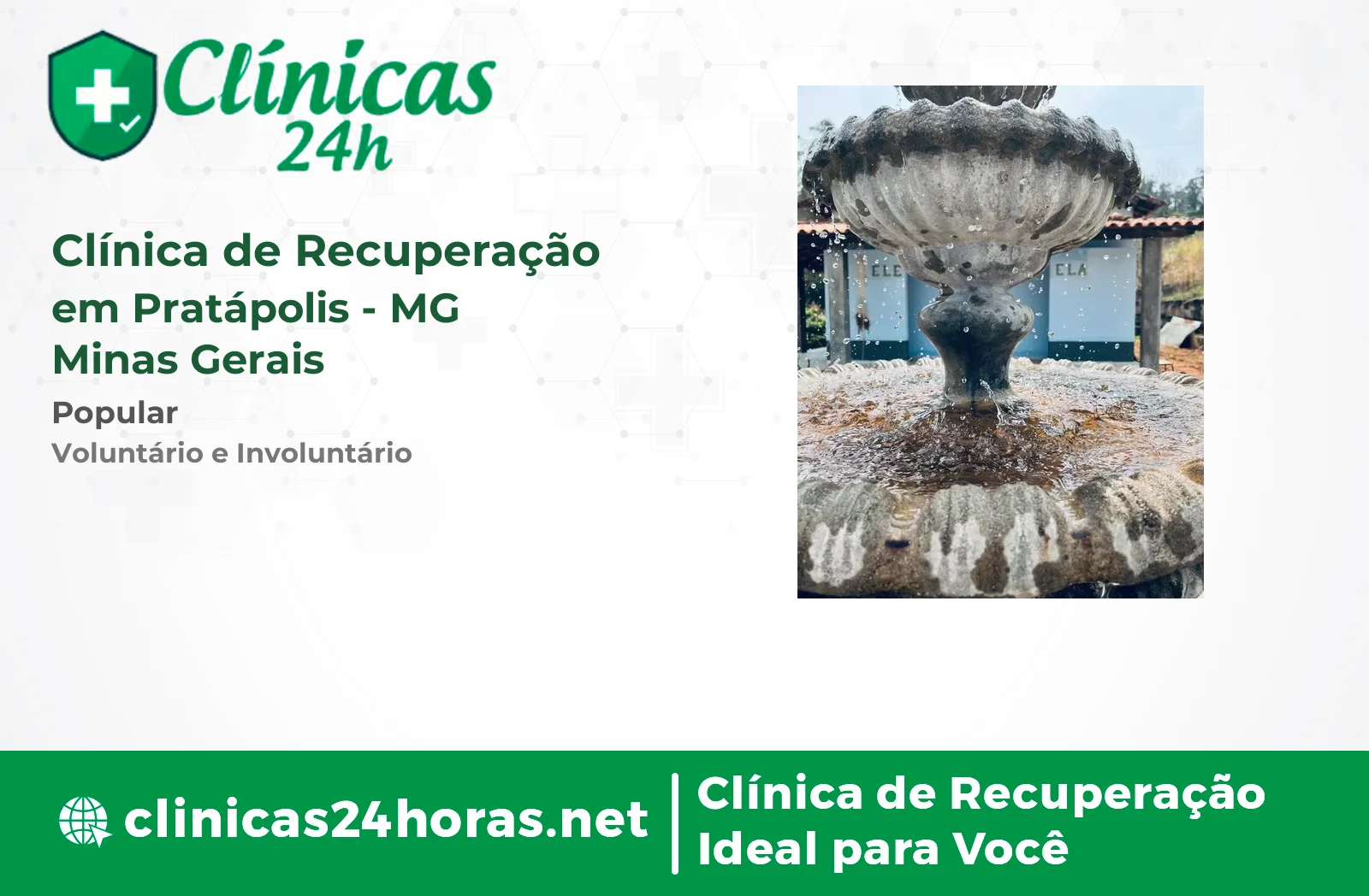 Clínica de Recuperação em Pratápolis Masculina
