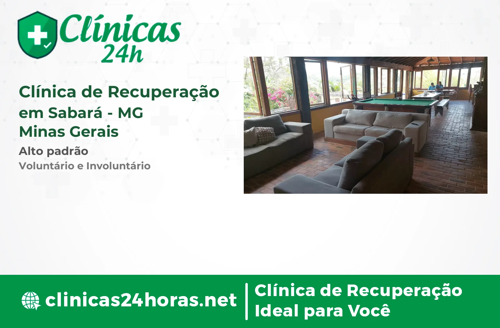 Clínica de Recuperação em Sabará Feminina