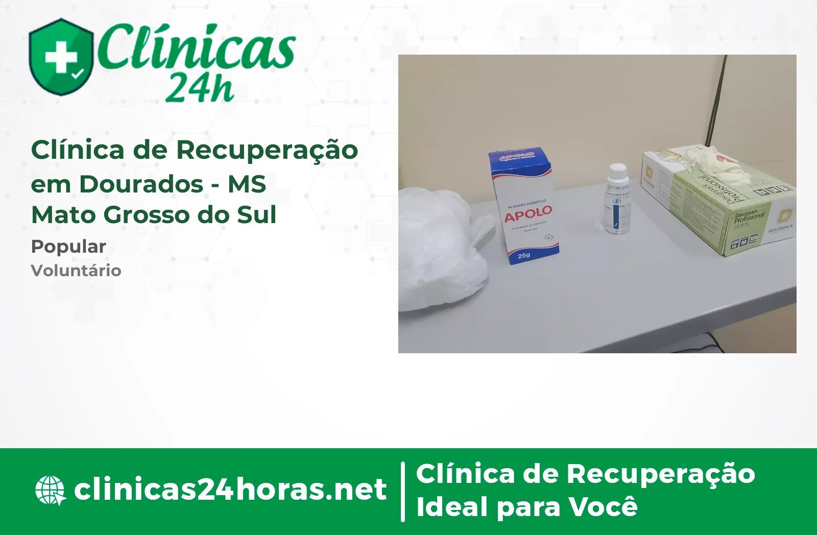 Clínica de Recuperação em Dourados Masculina
