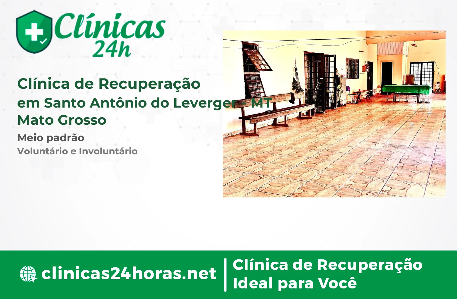 Clínica de Recuperação em Santo Antônio do Leverger Masculina 2