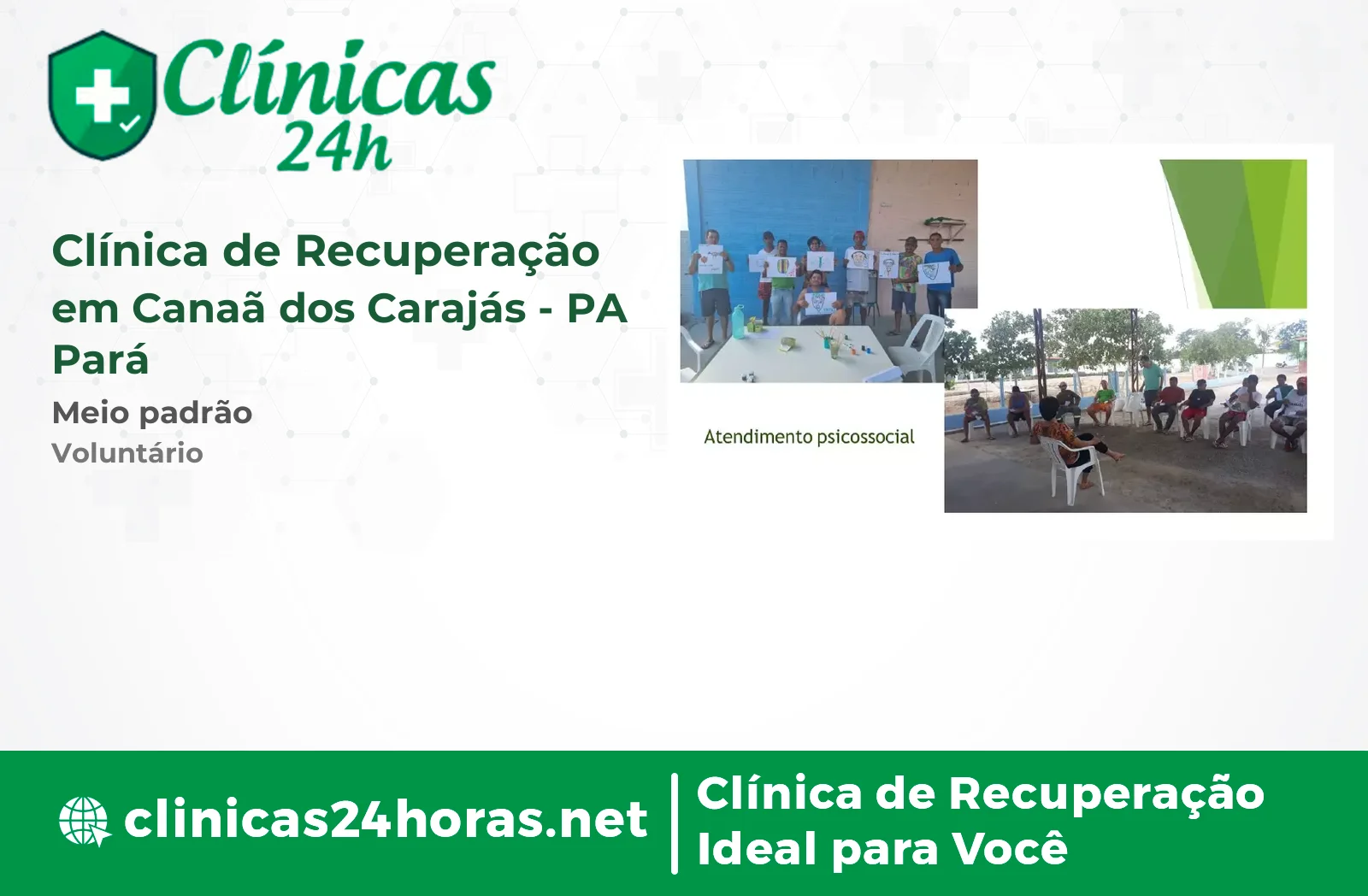 Clínica de Recuperação em Canaã dos Carajás Masculina