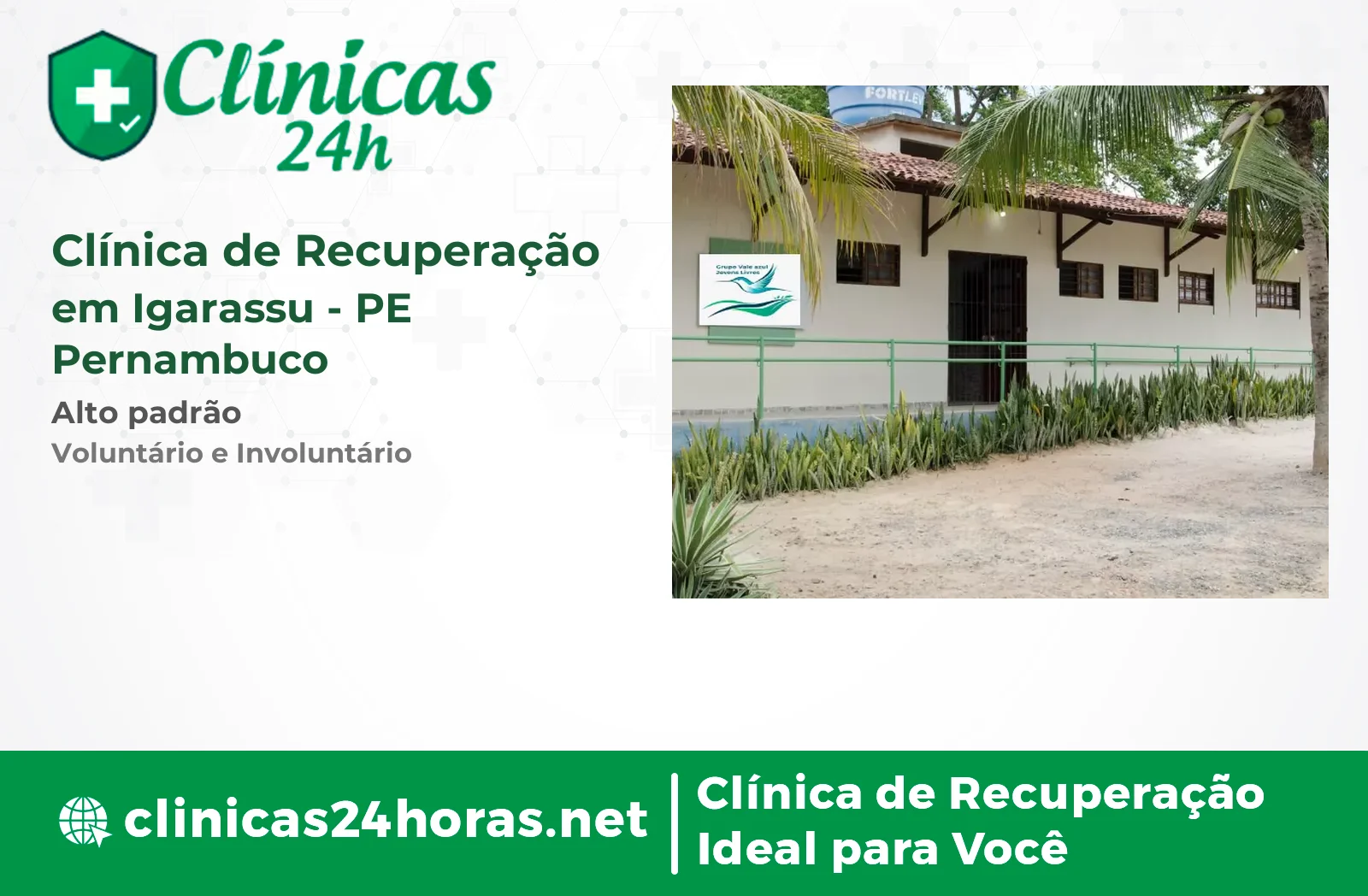 Clínica de Recuperação em Igarassu Mista