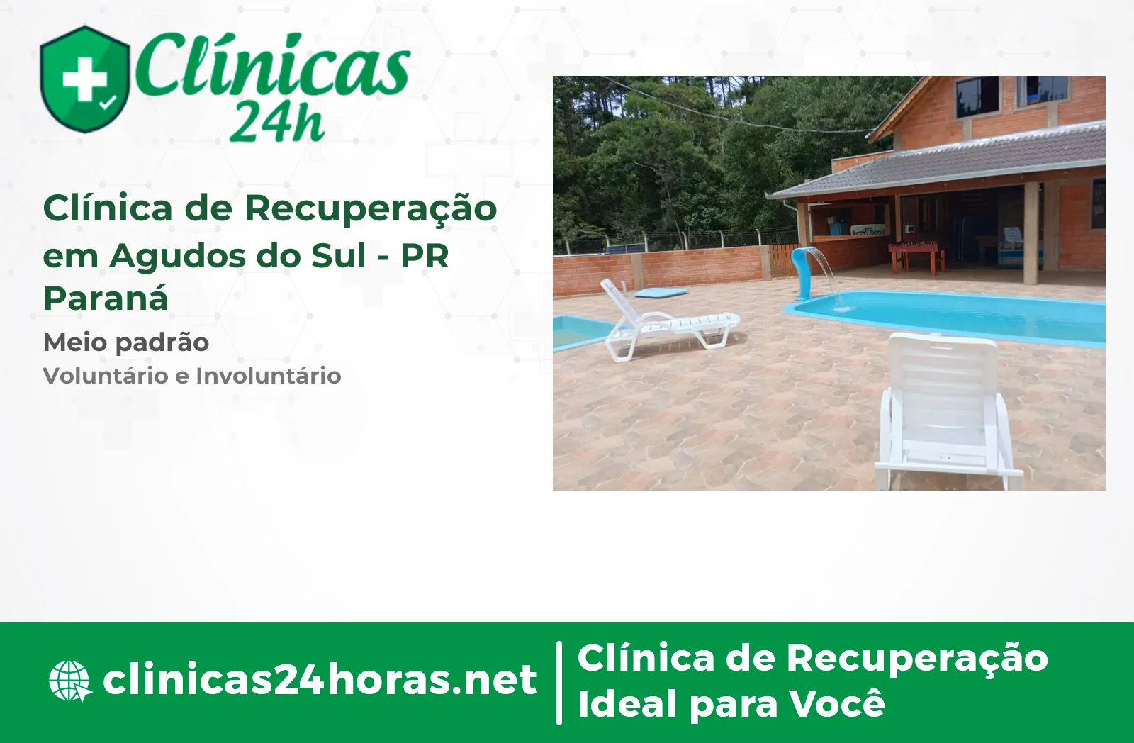Clínica de Recuperação em Agudos do Sul Masculina