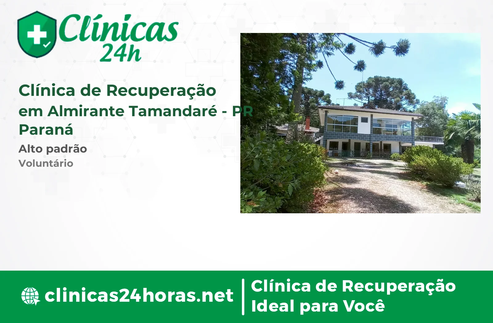 Clínica de Recuperação em Almirante Tamandaré Masculina