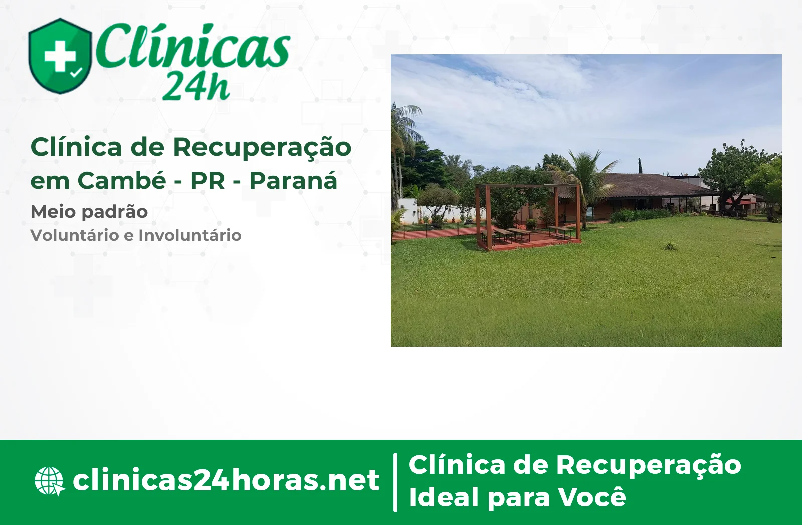 Clínica de Recuperação em Cambé Masculina