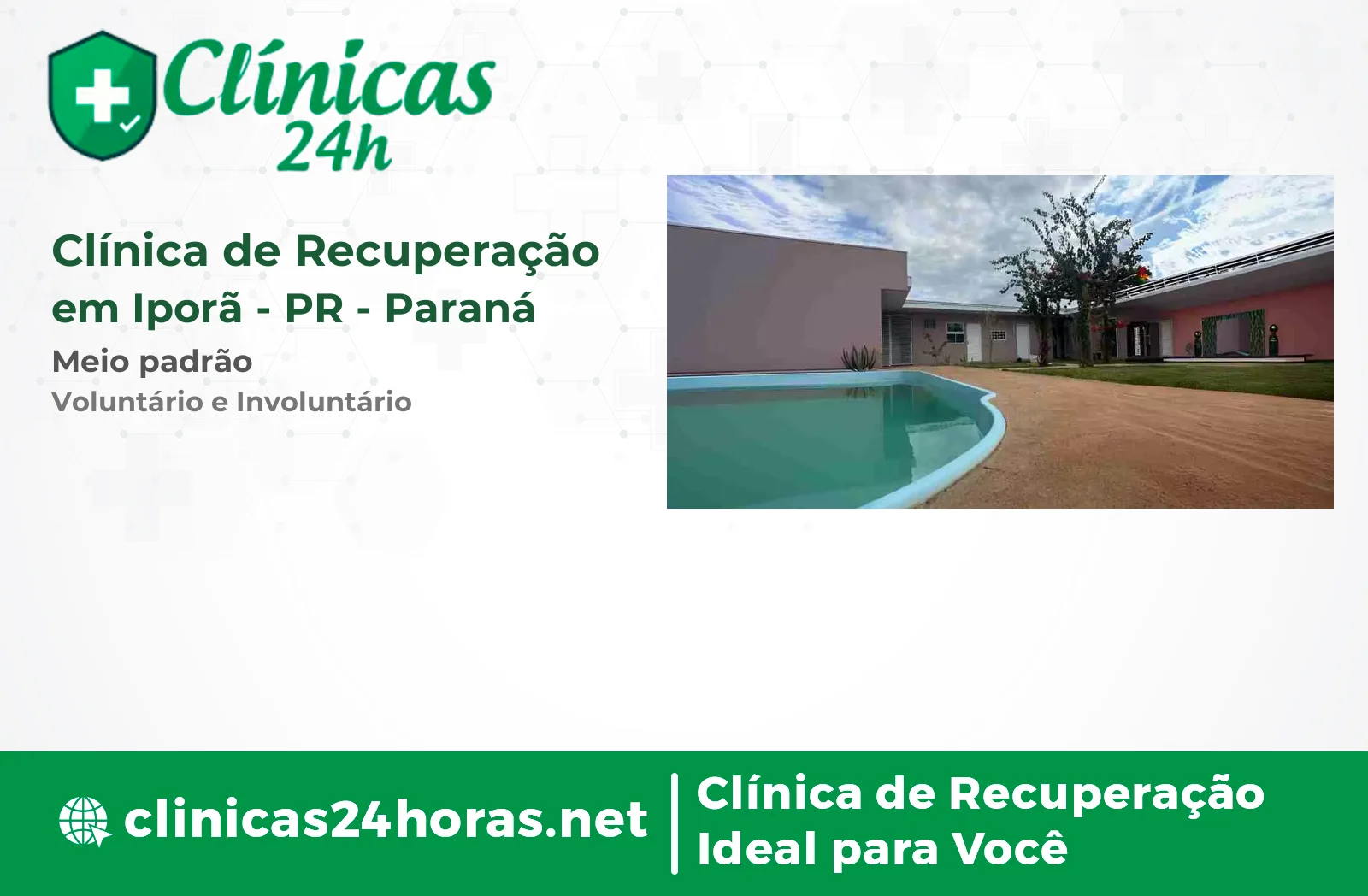 Clínica de Recuperação em Iporã Masculina