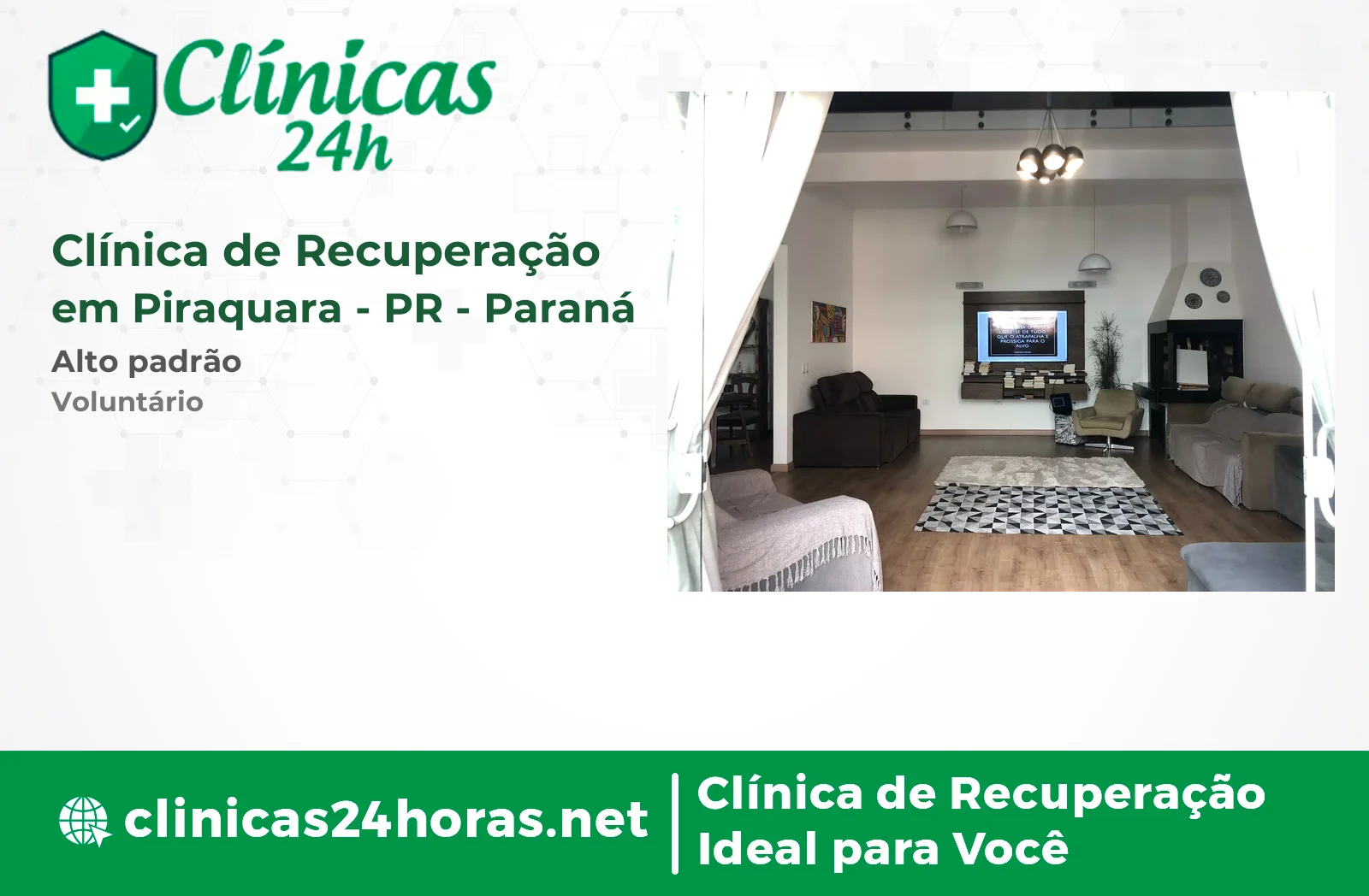 Clínica de Recuperação em Piraquara Masculina