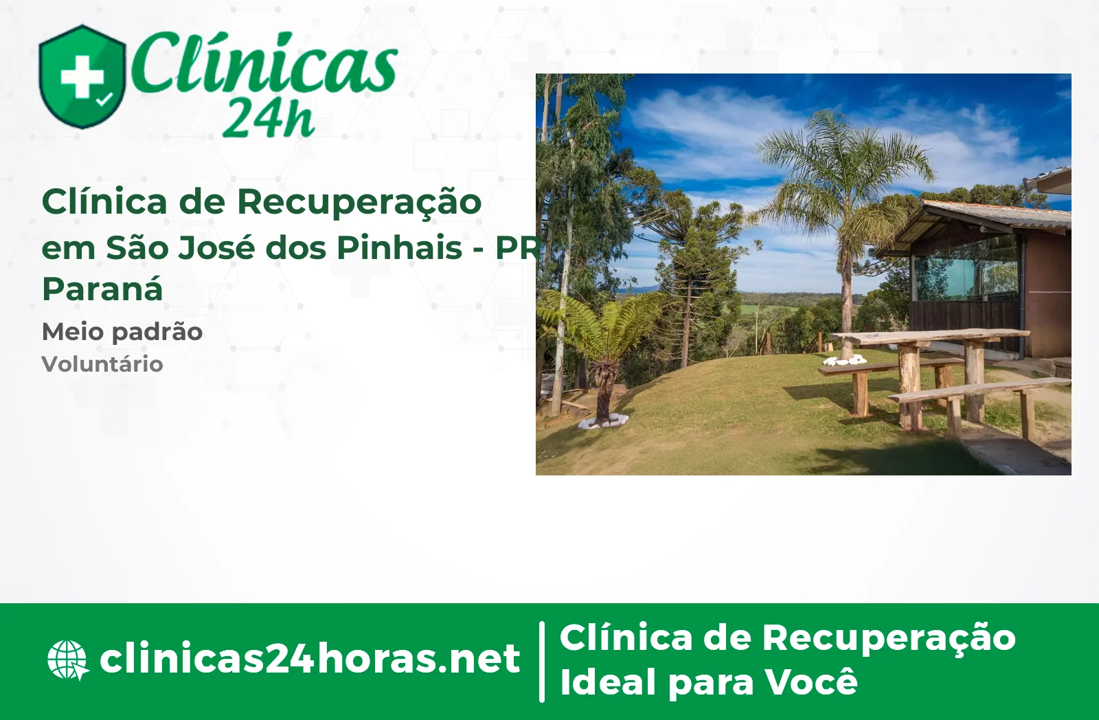 Clínica de Recuperação em São José dos Pinhais Mista 2