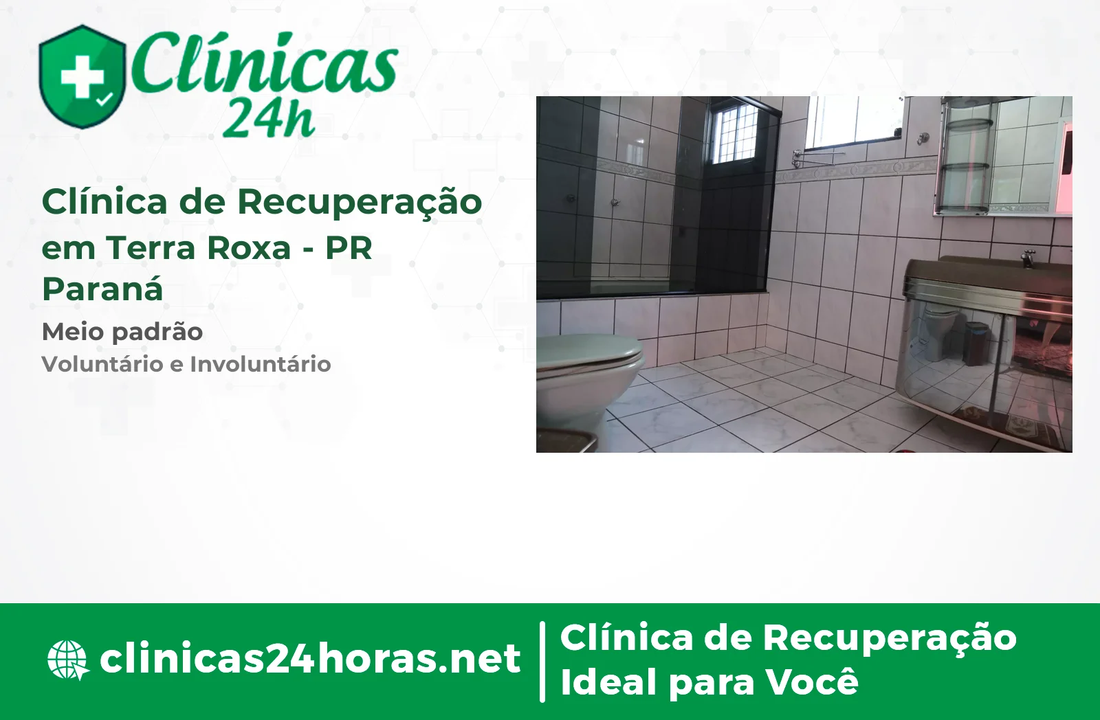 Clínica de Recuperação em Terra Roxa Feminina