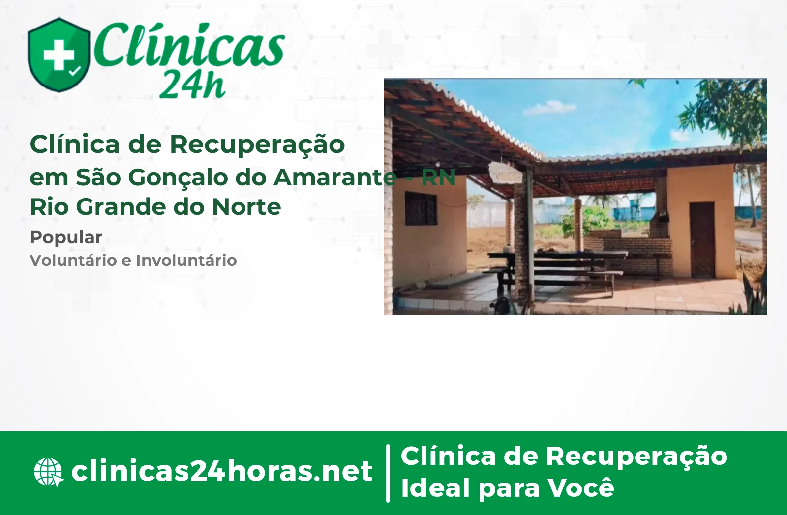 Clínica de Recuperação em São Gonçalo do Amarante Mista