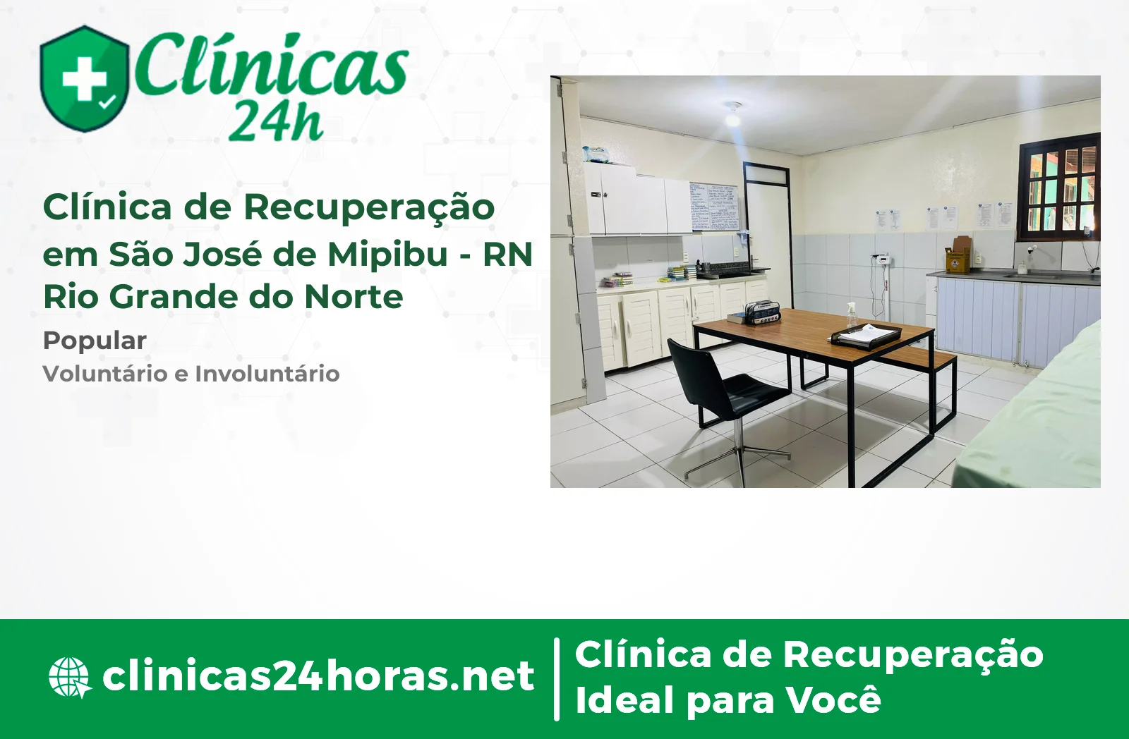 Clínica de Recuperação em São José de Mipibu Masculina