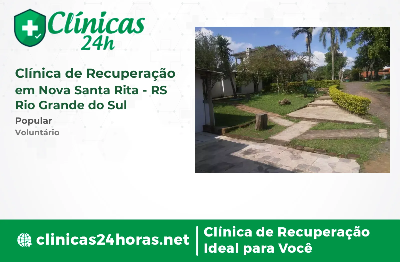 Clínica de Recuperação em Nova Santa Rita Feminina