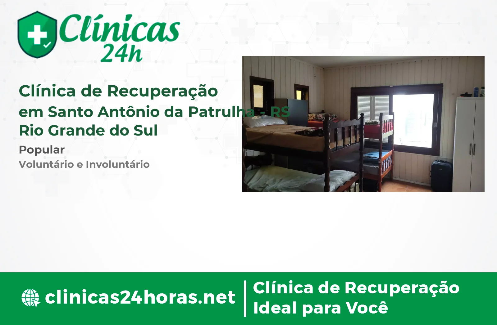 Clínica de Recuperação em Santo Antônio da Patrulha Masculina
