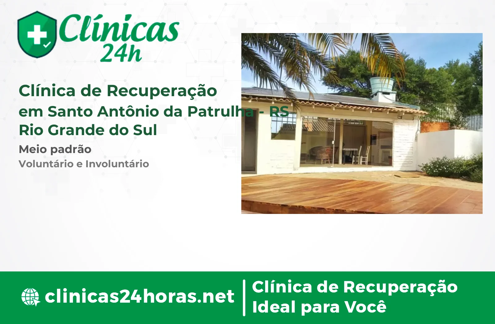 Clínica de Recuperação em Santo Antônio da Patrulha Mista