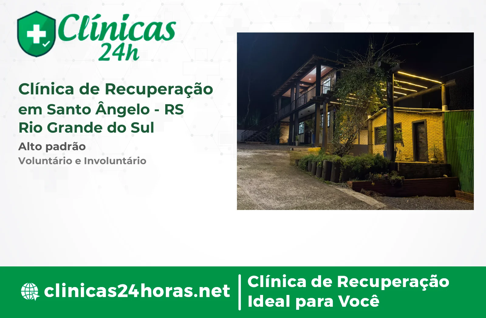 Clínica de Recuperação em Santo Ângelo Masculina