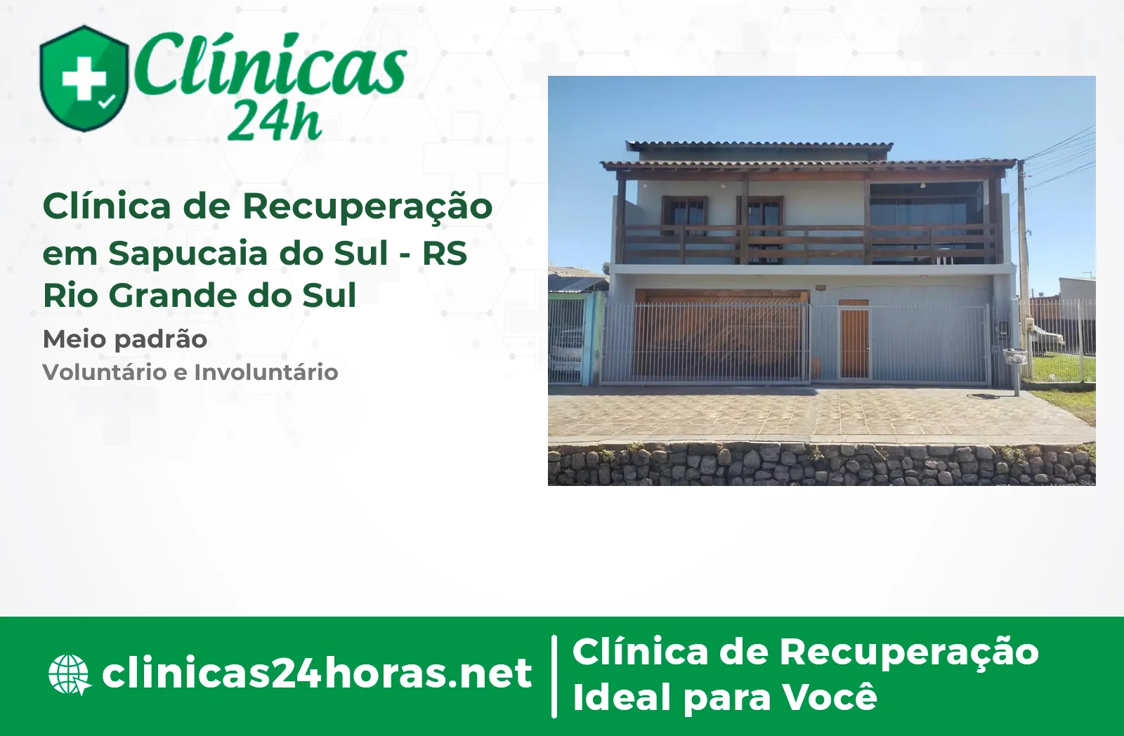 Clínica de Recuperação em Sapucaia do Sul Masculina