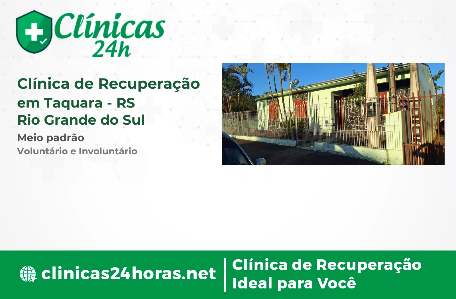 Clínica de Recuperação em Taquara Mista