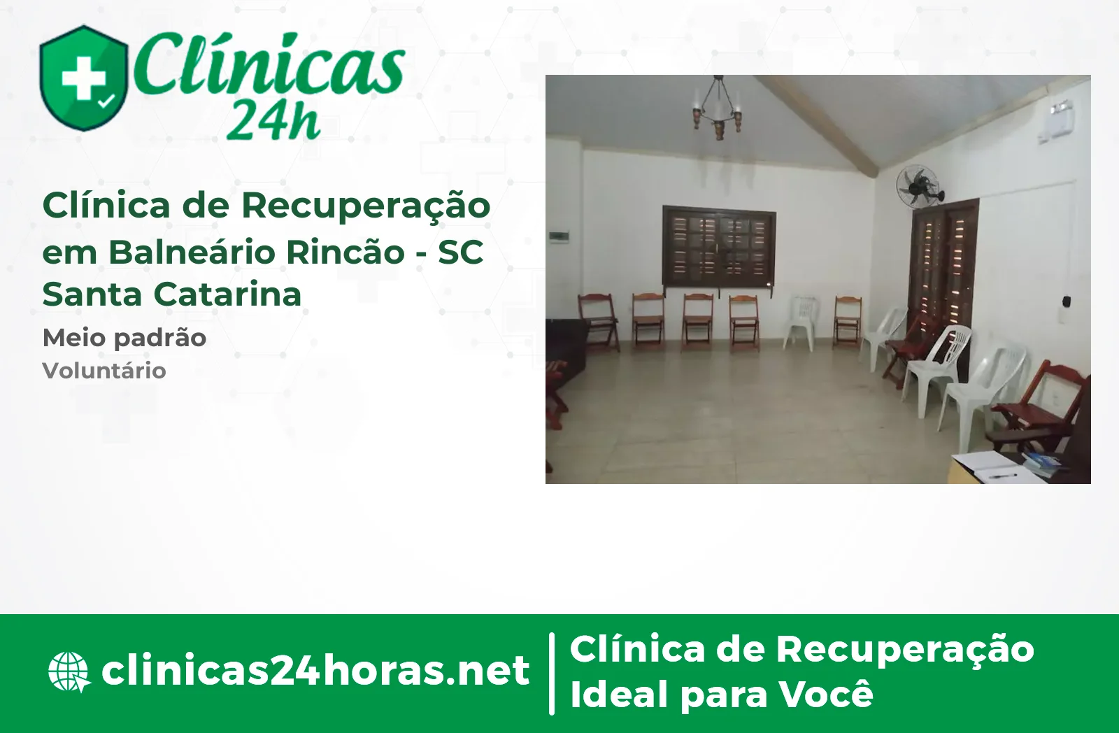 Clínica de Recuperação em Balneário Rincão Masculina 3