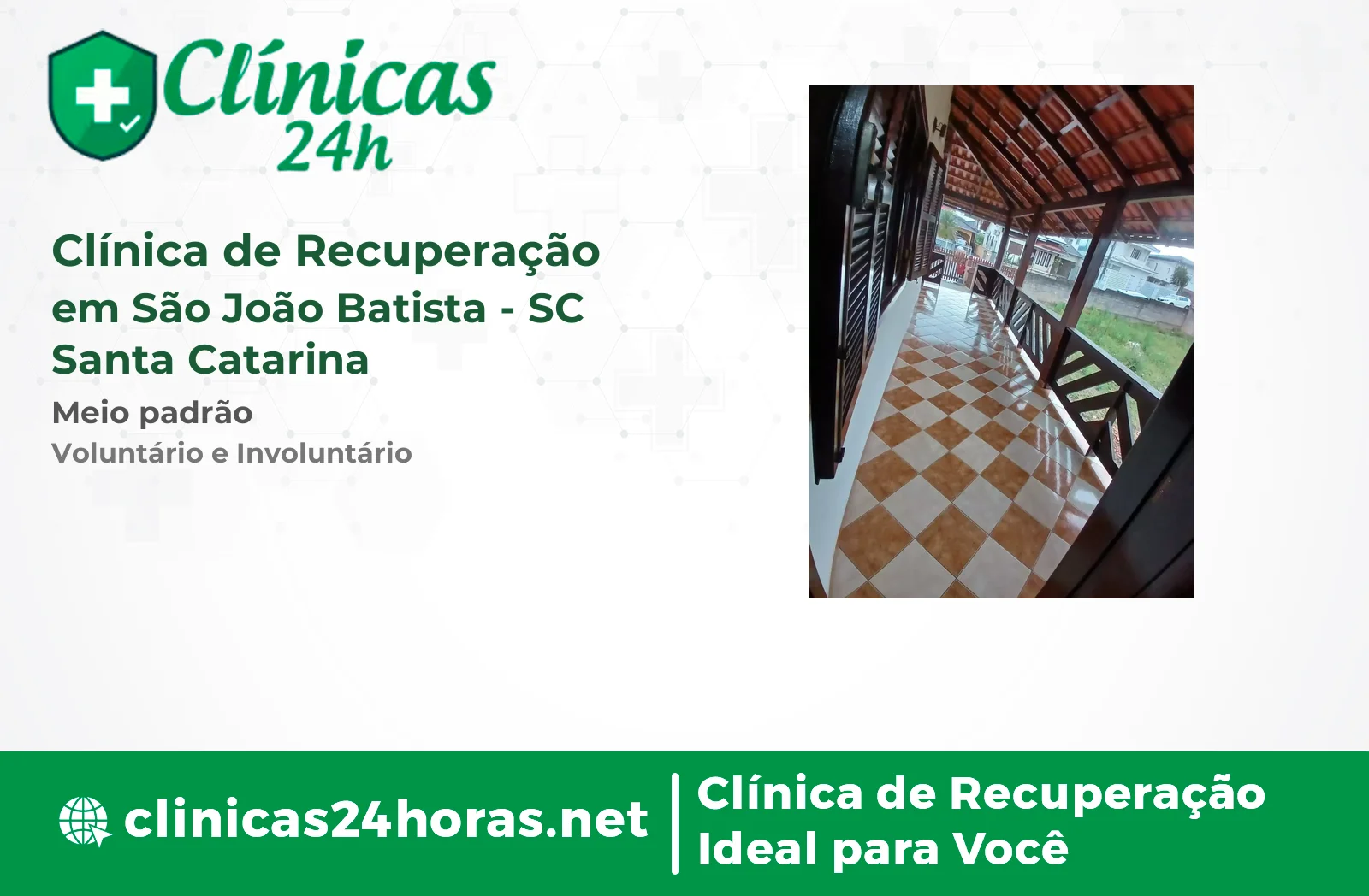 Clínica de Recuperação em São João Batista Feminina 2