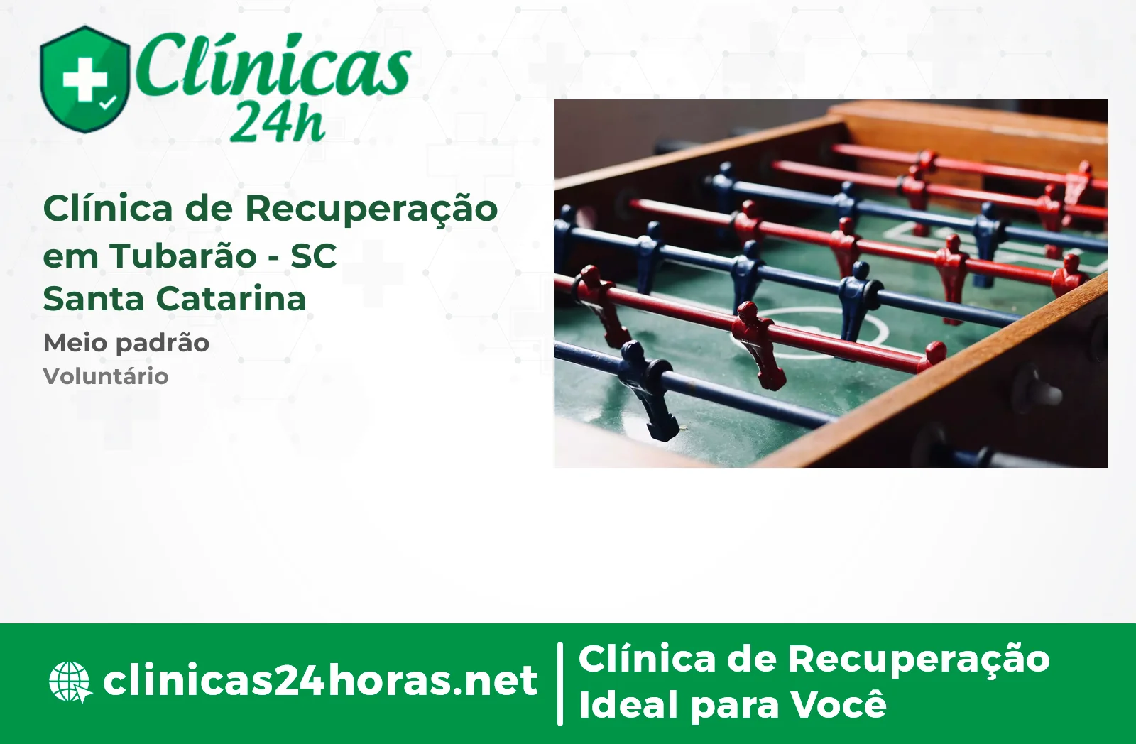 Clínica de Recuperação em Tubarão Masculina 3