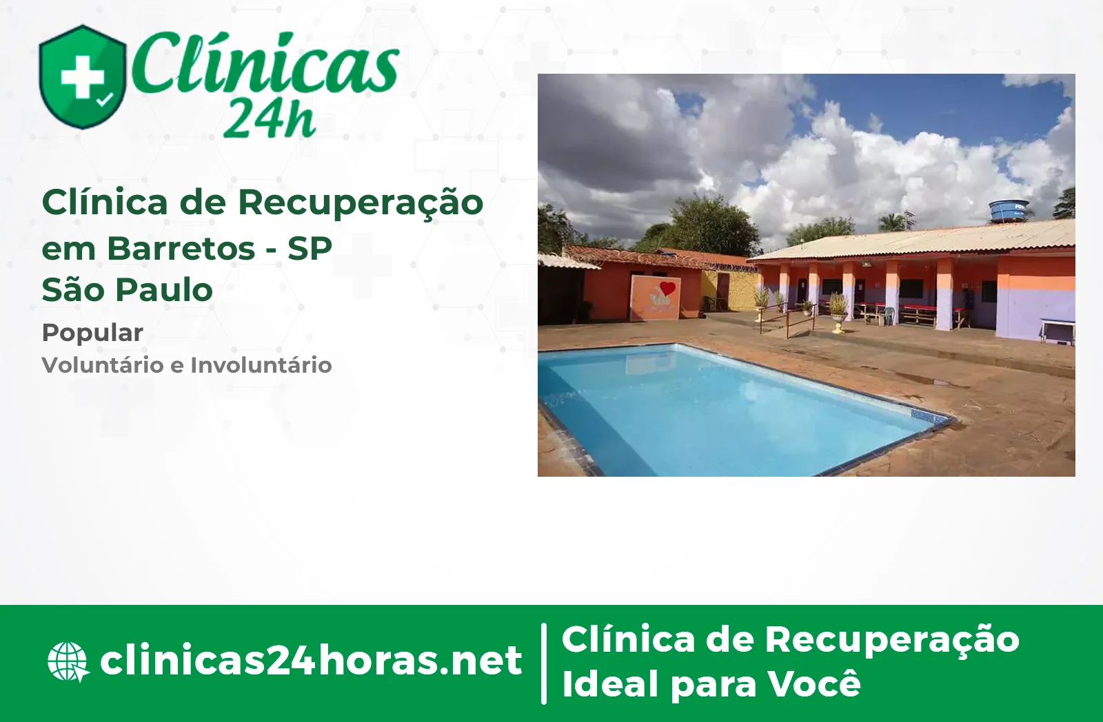Clínica de Recuperação em Barretos Masculina