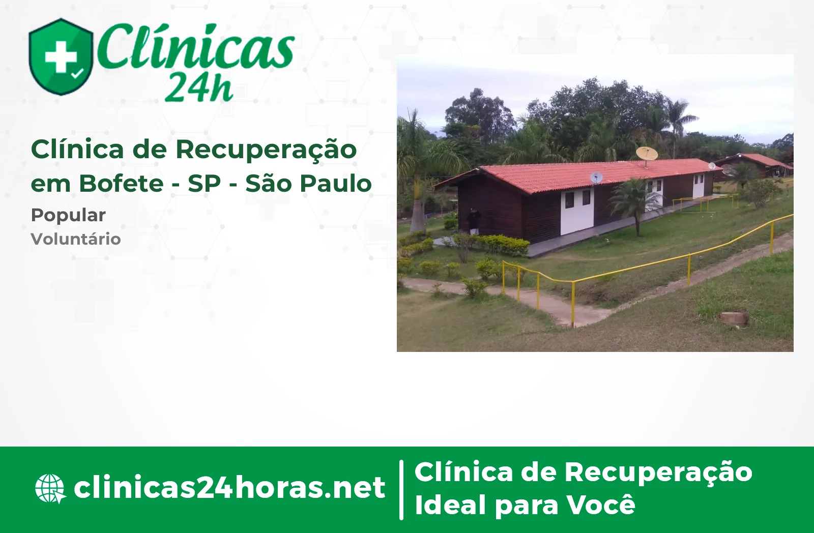 Clínica de Recuperação em Bofete Masculina 2