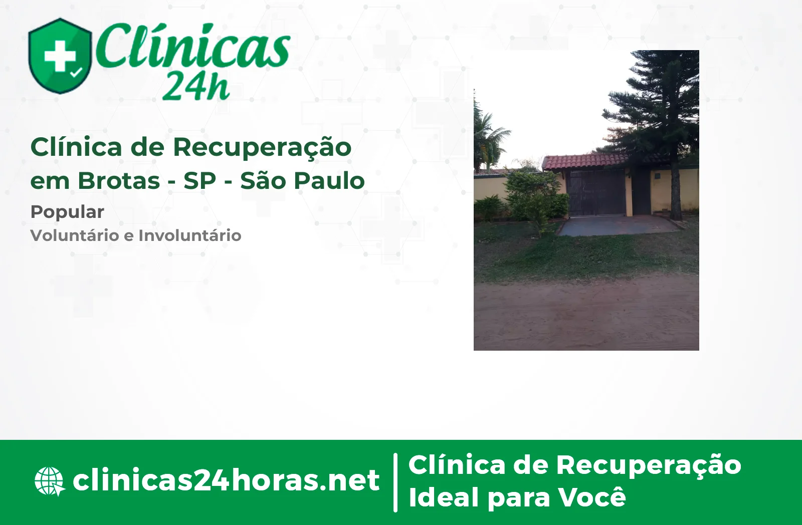 Clínica de Recuperação em Brotas Masculina