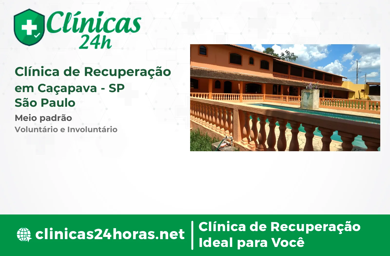 Clínica de Recuperação em Caçapava Masculina