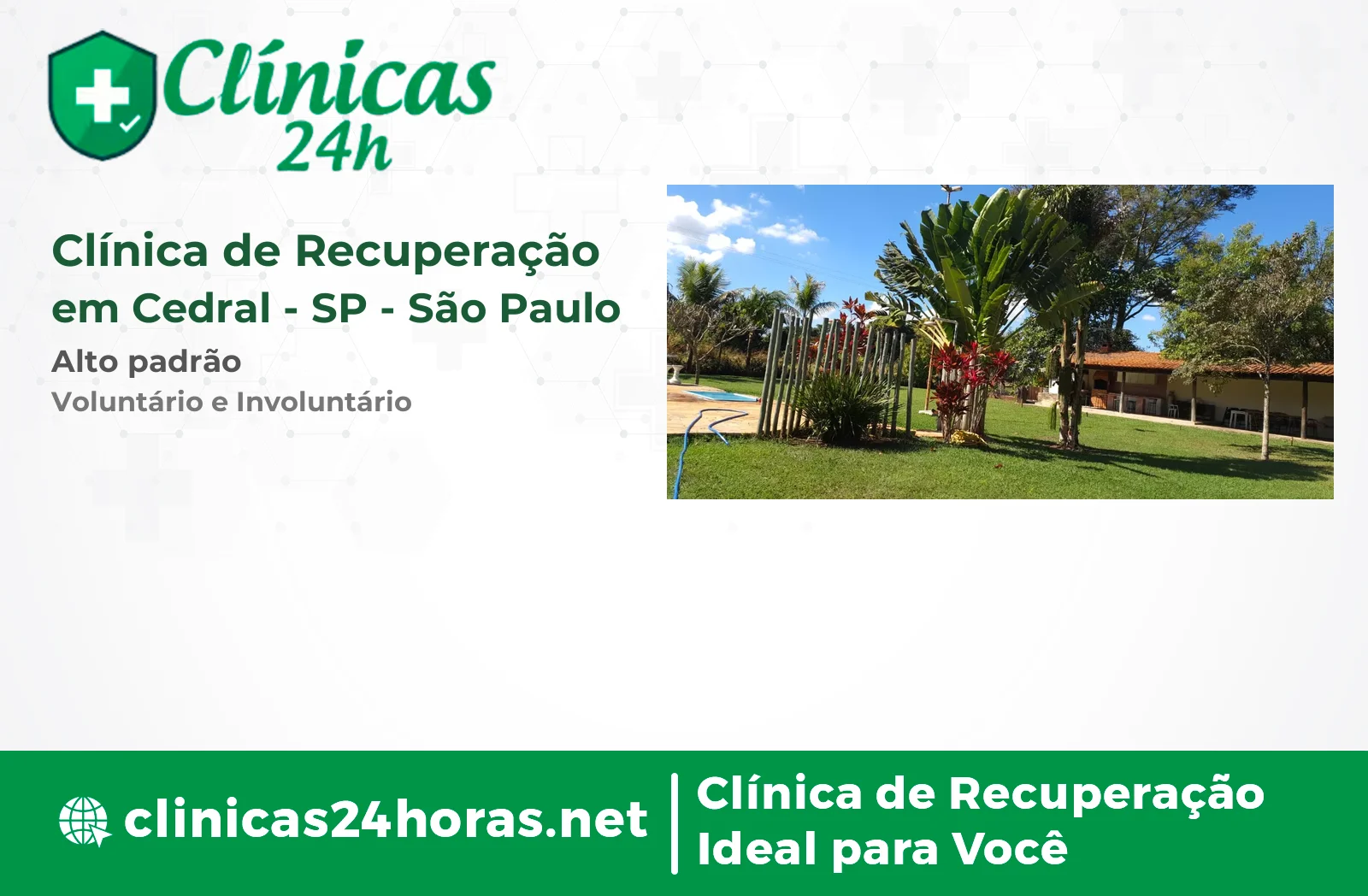 Clínica de Recuperação em Cedral Feminina