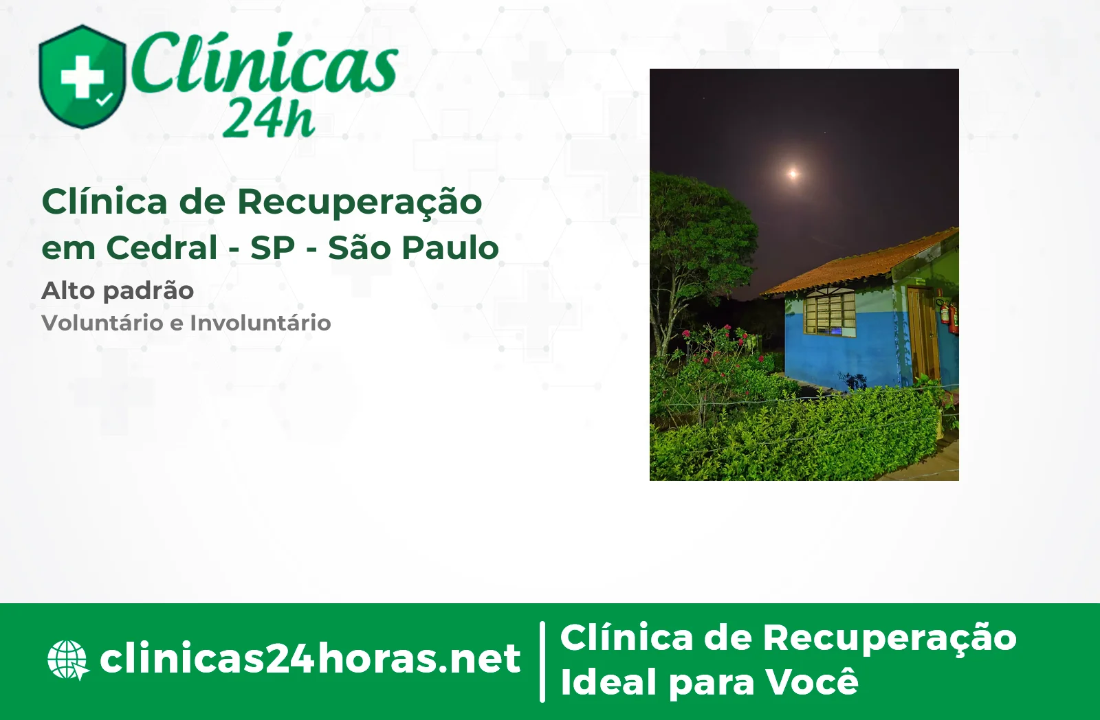 Clínica de Recuperação em Cedral Masculina