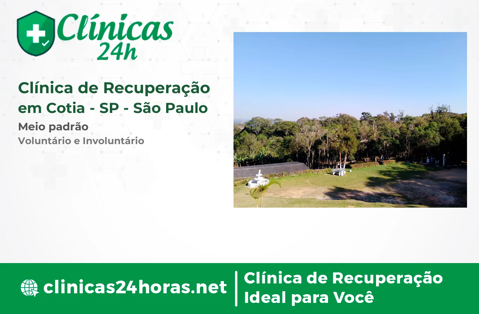 Clínica de Recuperação em Cotia Masculina