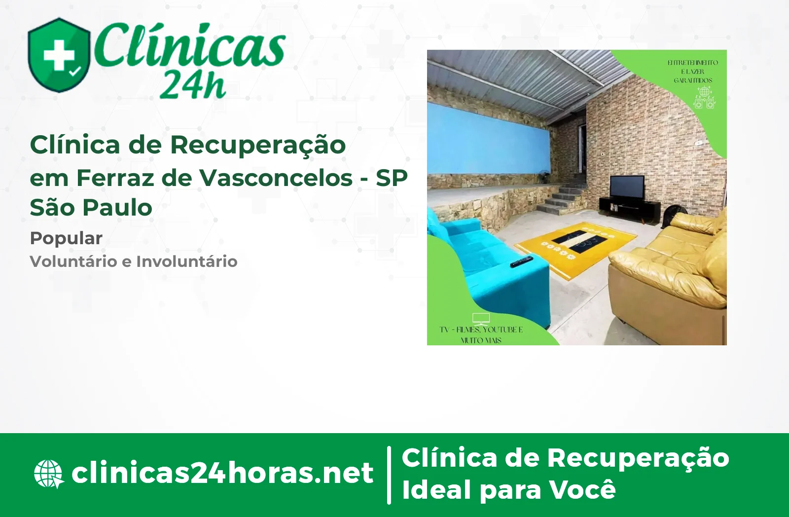 Clínica de Recuperação em Ferraz de Vasconcelos Masculina 3