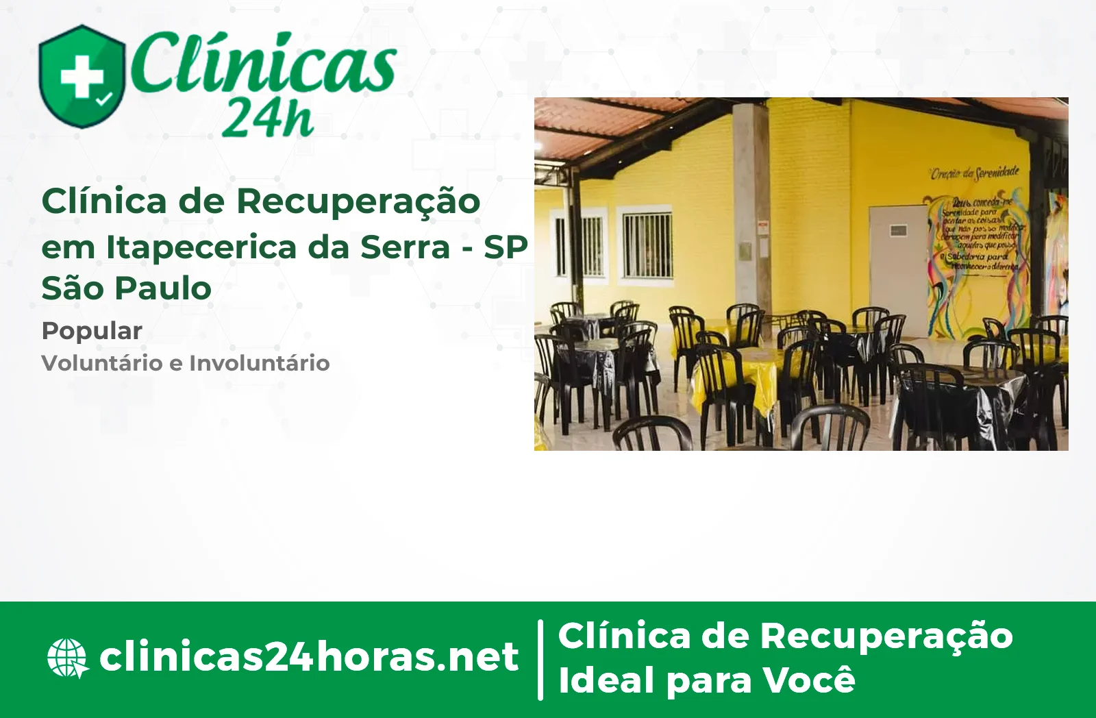 Clínica de Recuperação em Itapecerica da Serra Masculina 2