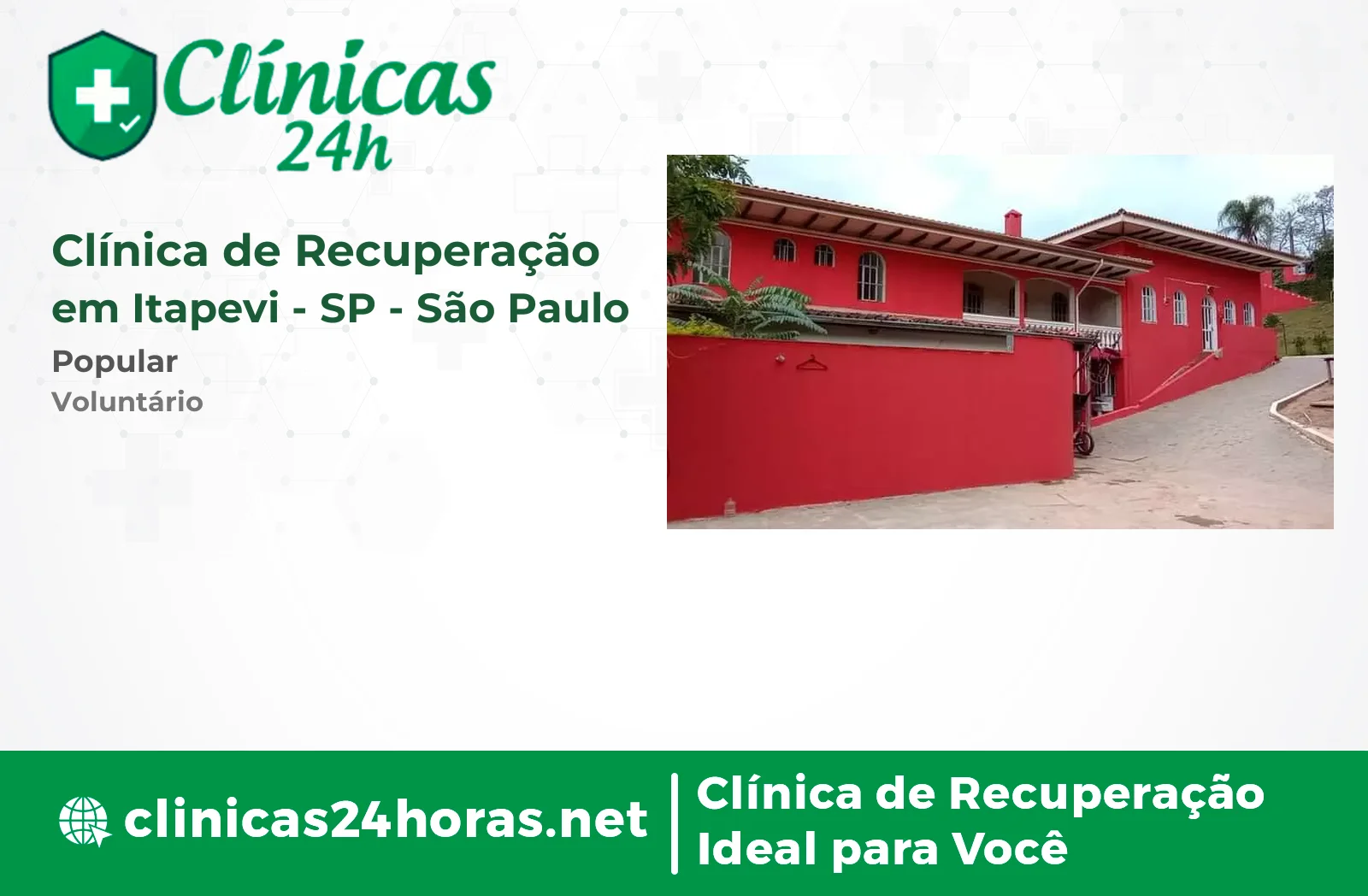 Clínica de Recuperação em Itapevi Masculina